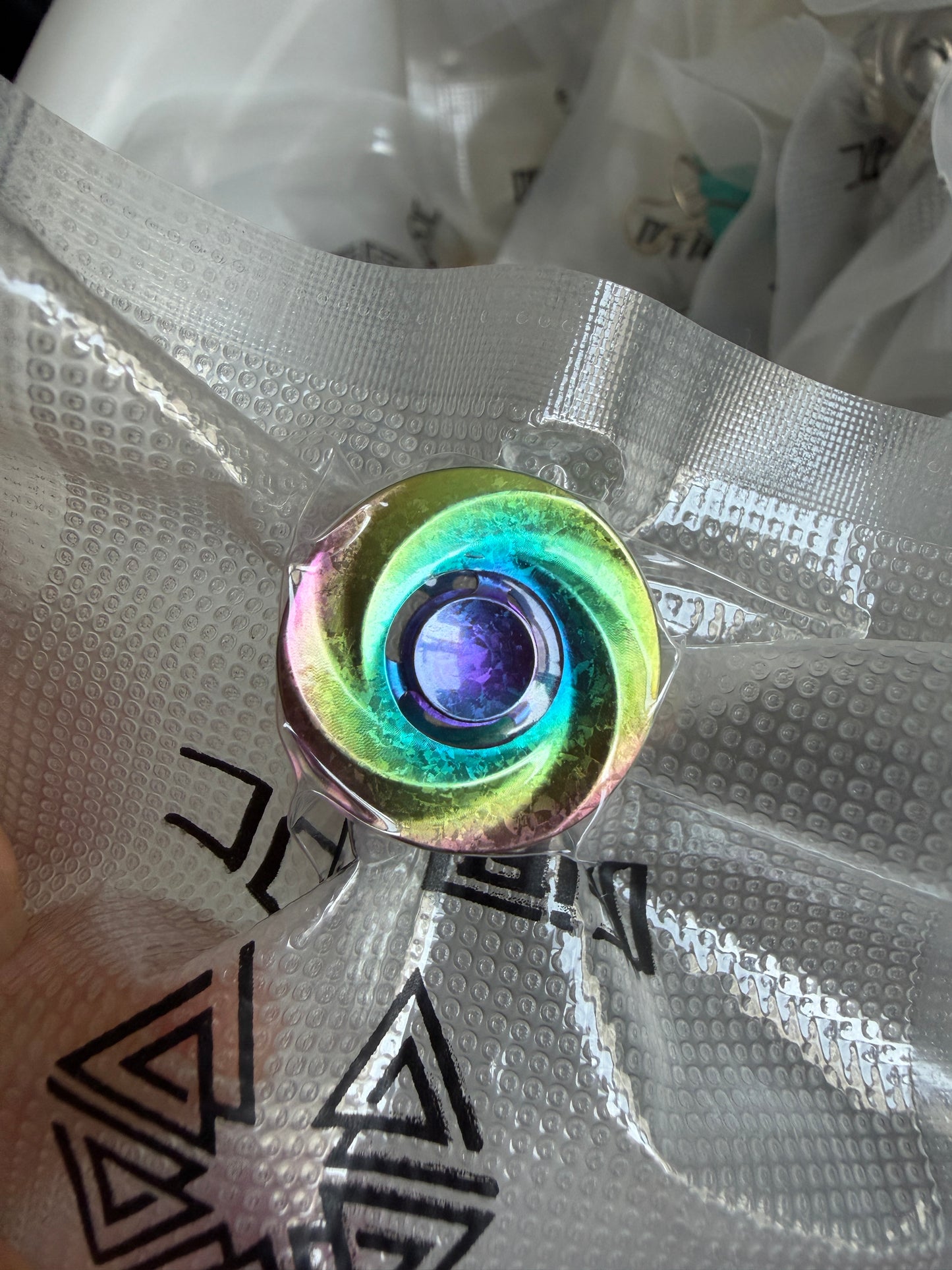 Cookie button V2 - Crystal Ti