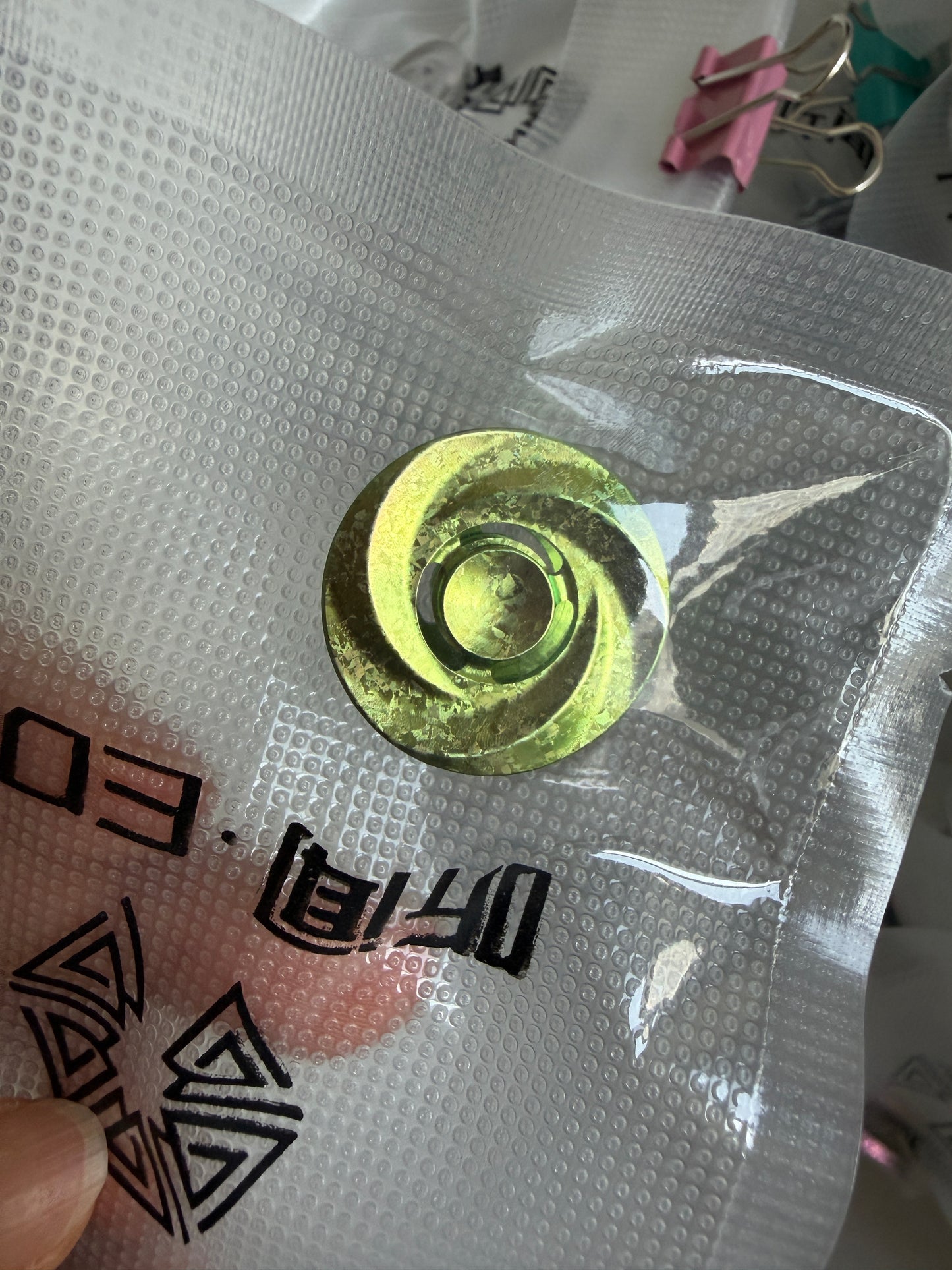 Cookie button V2 - Crystal Ti